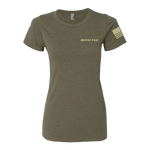 WOMEN'S OLIVE ACCU-TAC TEE