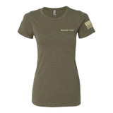 WOMEN'S OLIVE ACCU-TAC TEE