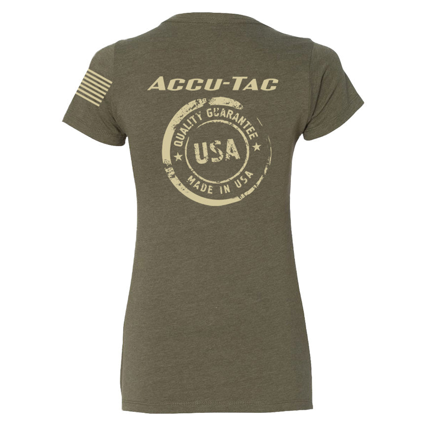 WOMEN'S OLIVE ACCU-TAC TEE